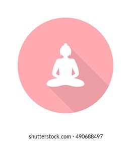 Buddha icon. vector illustration