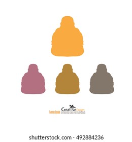 Buddha icon. vector illustration