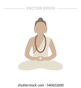 Buddha icon. vector illustration