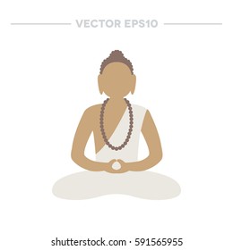 Buddha icon. vector illustration