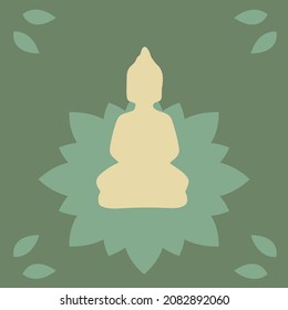 Buddha Illustration, Hand Drawn Vector Illustration EPS 10.