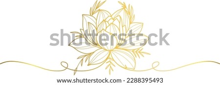 Buddha lotus line art, vesak day element design
