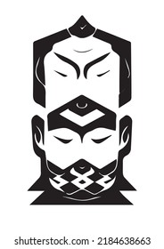 Máscara de Buda - Tinta para imprimir