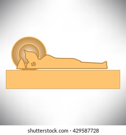Buddha nirvana Visakha day religious enlighten cremation vector illustration