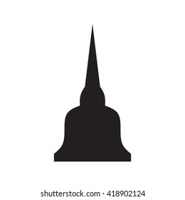 buddha pagoda icon vector