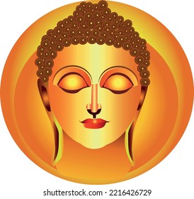 Buddha Peaceful Image , Vector ,divine Buddha Portraits In Illustration ,peaceful Face, Beautiful Face , Calm Face ,spiritual 