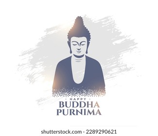 buddha purnima festive background celebration design vector