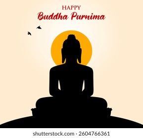 "Buddha Purnima – Spiritual and Peaceful Festival Illustration"