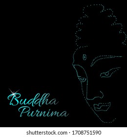 Vektorillustration Buddha Purnima oder Vesak Day