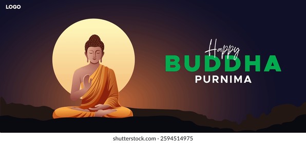 Buddha Purnima (Vesak) VECTOR ILLUSTRATION