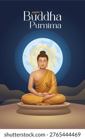 Buddha Purnima (Vesak) VECTOR ILLUSTRATION