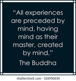 Buddha quote. Life inspirational buddhist quotation box vector frame with text