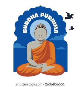 The Buddha rendered in timeless abstraction.