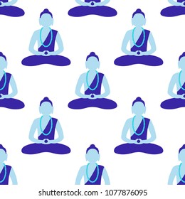 Buddha seamless pattern