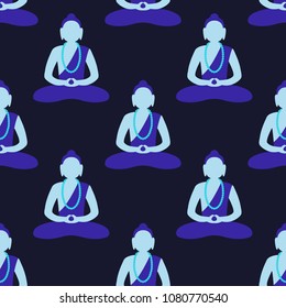Buddha seamless pattern