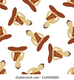 Buddha seamless pattern