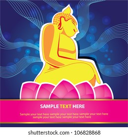 Buddha sign abstract background,Vector