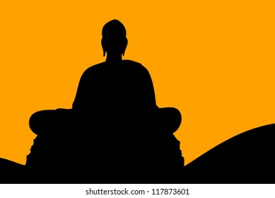 Buddha silhouette