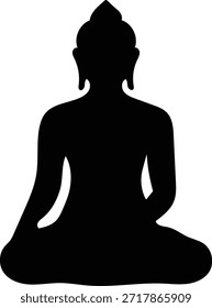 La silueta de Buda en posición de loto representa la calma meditativa pacífica, la iluminación y la paz interior, la armonía y la atención plena. Alcanza el bienestar espiritual con él