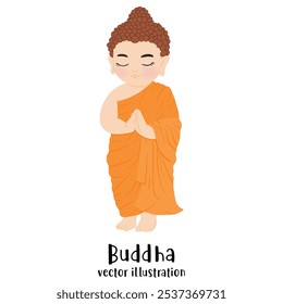 Buddha. Sitting monk. Buddha vector