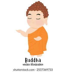 Buddha. Sitting monk. Buddha vector