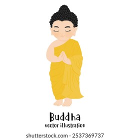 Buddha. Sitting monk. Buddha vector