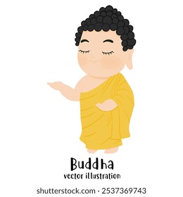 Buddha. Sitting monk. Buddha vector