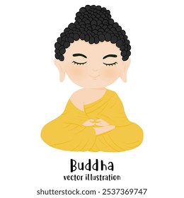 Buddha. Sitting monk. Buddha vector