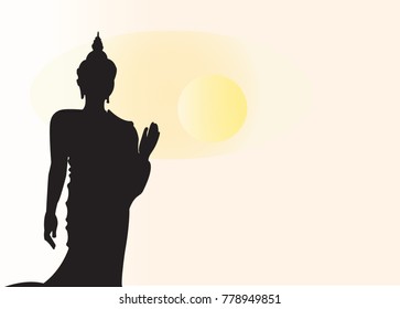 Buddha  standing for human
