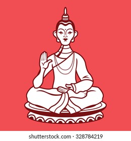 Buddha Statue - Asian Symbol Vector Icon
