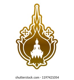 Buddha symbol vector.