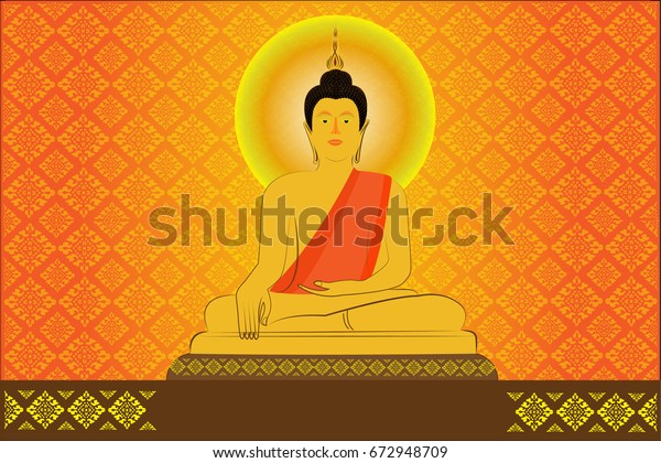 Buddha Thailand Vector Illustration Stock Vector (Royalty Free ...