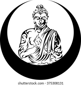 Buddha / Tribal Buddha / Seated Buddha / Vector Buddha