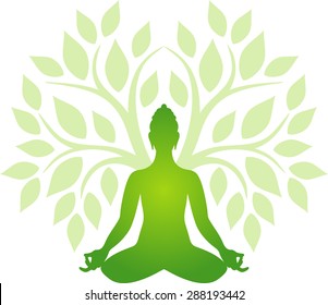 39 Meditation under tree logo Images, Stock Photos & Vectors | Shutterstock