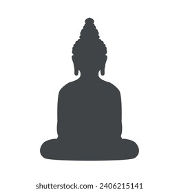 diseño de vector buddha silhuette SHADOW
