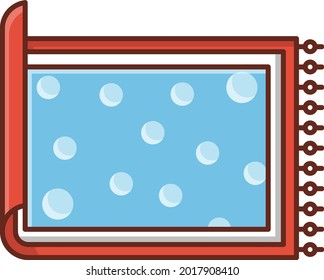 buddha vector flat color icon