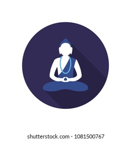 Buddha vector icon