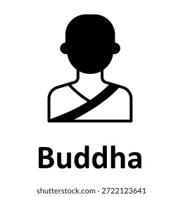 Buddha-Vektorsymbol, das leicht geändert oder bearbeitet werden kann
