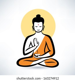 Buddha vector symbol