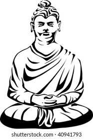 Buddha vector tattoo
