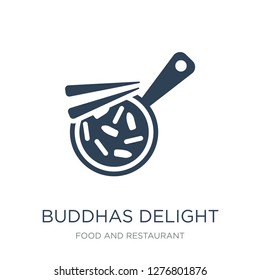 buddhas delight icon vector on white background, buddhas delight trendy filled icons from Food and restaurant collection, buddhas delight vector illustration