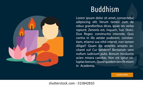Buddhism Conceptual Banner