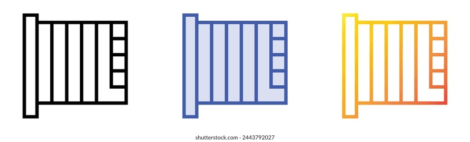 buddhism icon. Linear, Blue Fill and Gradient Style Design Isolated On White Background