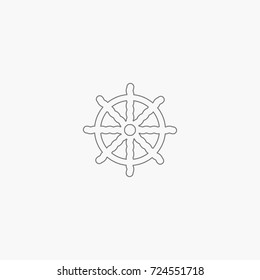Buddhism icon. religion sign