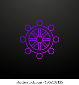 Buddhism outline nolan icon. Elements of religion set. Simple icon for websites, web design, mobile app, info graphics