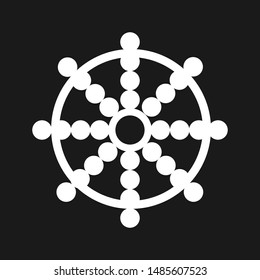 Buddhism symbol illustration vector design