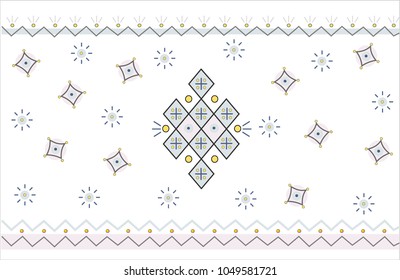 Buddhist colored ornament 02
