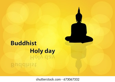 Buddhist Holy day vector