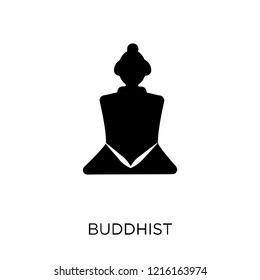 buddhist icon. buddhist symbol design from India collection. Simple element vector illustration on white background.