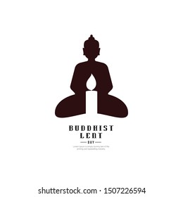 Buddhist Lent Day. Vector Illustration